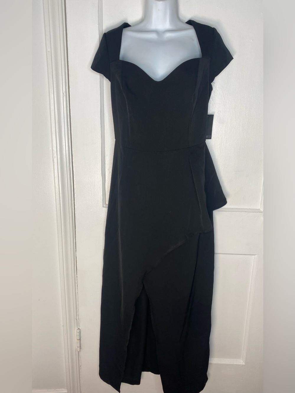 Eloquii | Dresses | Eloquii Studio Nwt Nordstrom Black Sweetheart Midi Dress With Cap Sleeves